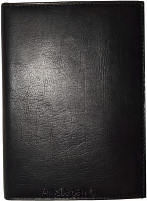 passport case lambskin leather passport holder 6 credit card ID large bifold new - Image 11