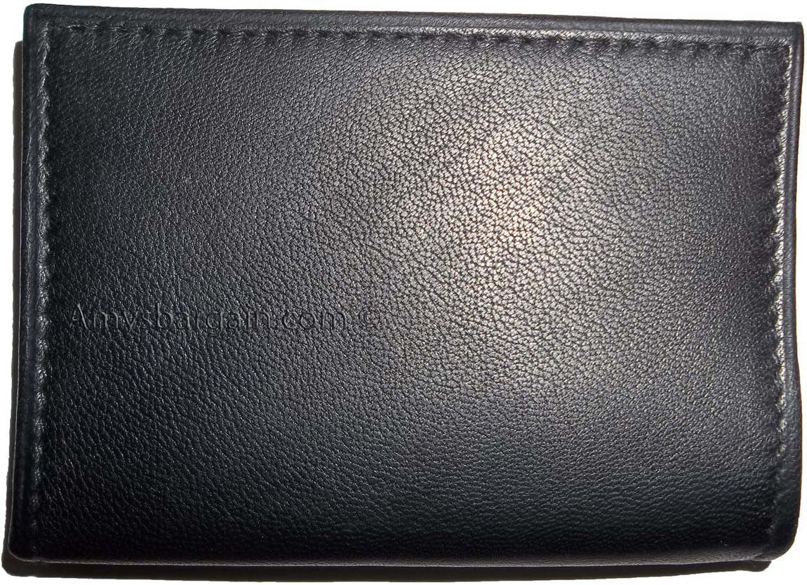 slim compact business cad case 4 credit card 2 ids zip change purse new - Image 10