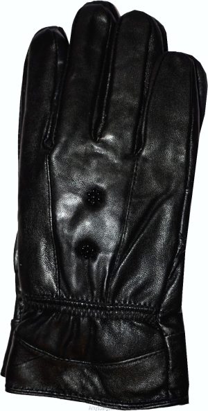 women's leather gloves black warm winter genuine leather gloves guantes de piel - Image 3