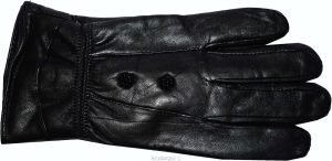women's leather gloves black warm winter genuine leather gloves guantes de piel - Image 5