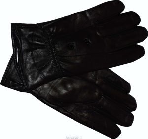 women's leather gloves black warm winter genuine leather gloves guantes de piel - Image 6