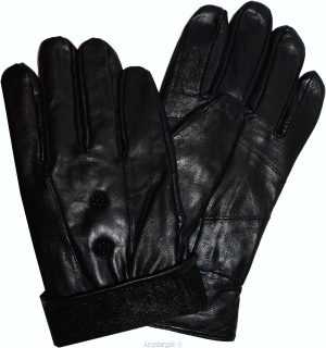 women's leather gloves black warm winter genuine leather gloves guantes de piel - Image 10