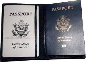 2 New USA Leather passport case, wallet 4 credit ATM ID card, passport case bnwt - Image 5