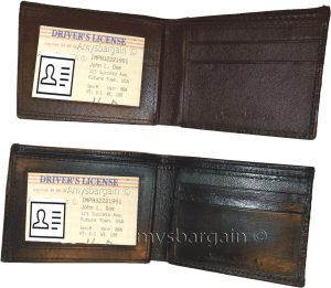 2 new style lizard printed Leather man's bi fold wallet 2 bill slots 6 cards - Image 9