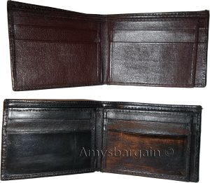 2 new style lizard printed Leather man's bi fold wallet 2 bill slots 6 cards - Image 10