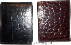3 new man's bi-fold leather wallet credit card id change purse 2 bill slot - Image 7