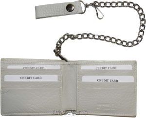 Biker's Chain wallet Leather Bifold wallet Motorcycle Trucker Biker wallet BN - Image 11