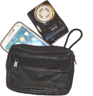 Camera bag Large Cell phone case belt bag Leather belt bag / Camera case new - Image 3