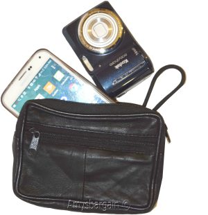 Camera bag Large Cell phone case belt bag Leather belt bag / Camera case new - Image 4