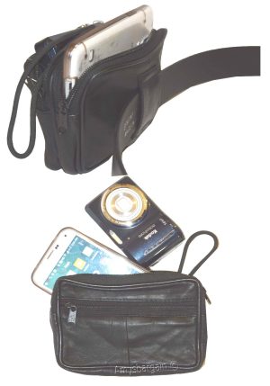 Camera bag Large Cell phone case belt bag Leather belt bag / Camera case new - Image 9