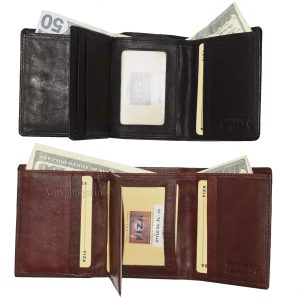 FIZA NY Leather men's trifold wallet 10 card slots 2 bill pocketes br new wallet - Image 11