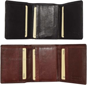 FIZA NY Leather men's trifold wallet 10 card slots 2 bill pocketes br new wallet - Image 3