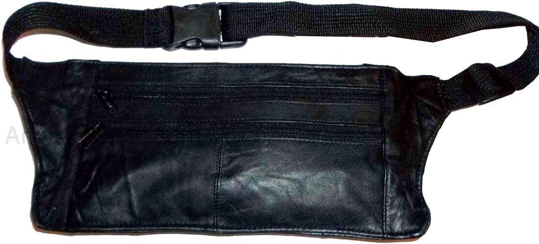 Flat Leather waist pouch. waist bag, leather bag, new Fanny pack Flat pack - Image 11