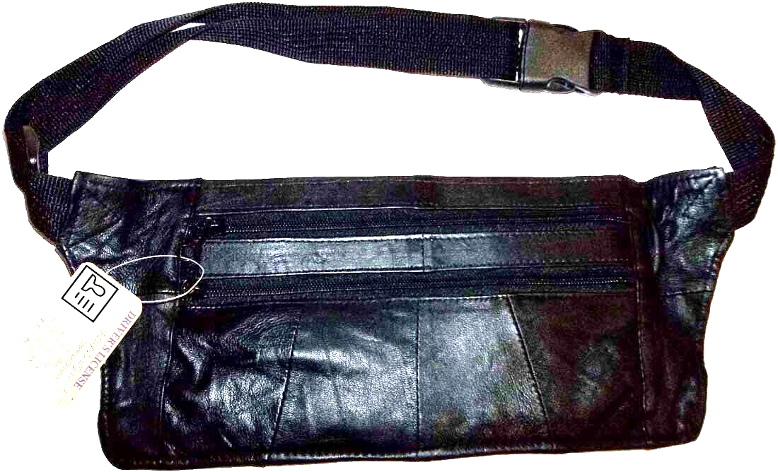 Flat Leather waist pouch. waist bag, leather bag, new Fanny pack Flat pack - Image 8