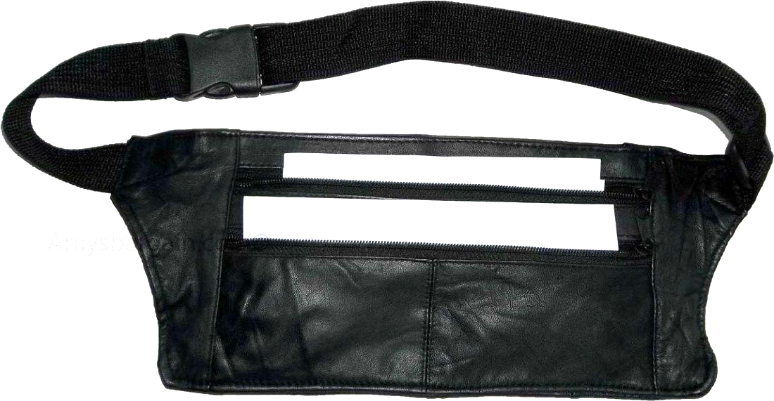 Flat Leather waist pouch. waist bag, leather bag, new Fanny pack Flat pack