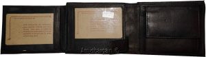 Large Men's Leather Wallet Billfold Wallet 2 Bill slots 2 Flip side ID Coin case - Image 12