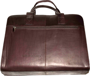 Leather briefcase case w/ 2 handles business case attaché case new carryon bag - Image 12