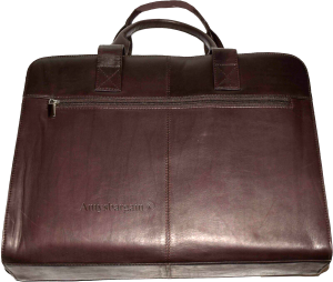 Leather briefcase case w/ 2 handles business case attaché case new carryon bag - Image 10