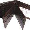 Leather man's Wallet. 9 Card Holder 3 ID windows Billfold Wallet brand new.