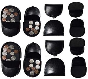 Lot of 12 New Black Leather change purse Coin case Coin holder change purse - Image 6