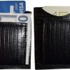 Lot of 2 Black Lizard skin printed leather money clip unbranded money Clip New