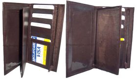 Lot of 2. Checkbook wallet Leather Checkbook cover. Credit card wallet. zip case