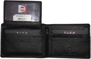 Lot of 2 FIZA NY Leather men's bifold wallet Black 2 billfold 2 ID zip coin case - Image 6
