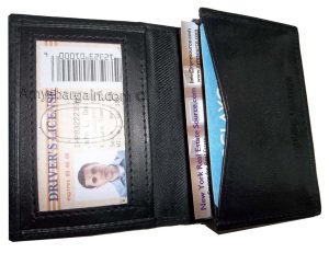 Lot of 2 Leather Business card / Credit Card ID card case fifty cards holder new - Image 4