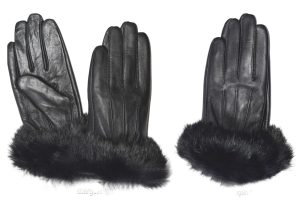 Lot of 2. Leather Gloves. Real fur. Size XL Women's Gloves winter gloves - Image 12