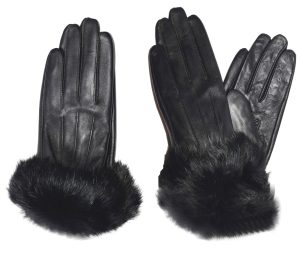Lot of 2. Leather Gloves. Real fur. Size XL Women's Gloves winter gloves