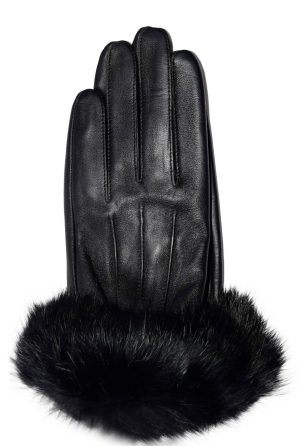 Lot of 2. Leather Gloves. Real fur. Size XL Women's Gloves winter gloves - Image 7
