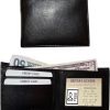 Lot of 2 Men's Bifold Leather wallet 3 bill pockets ID case Change case br new