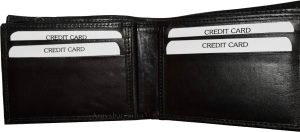 Lot of 2 Men's Bifold Leather wallet 3 bill pockets ID case Change case br new - Image 12