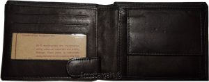 Lot of 2 Men's Leather Wallet Billfold Wallet Billfold 2 Flip side ID Coin case - Image 3