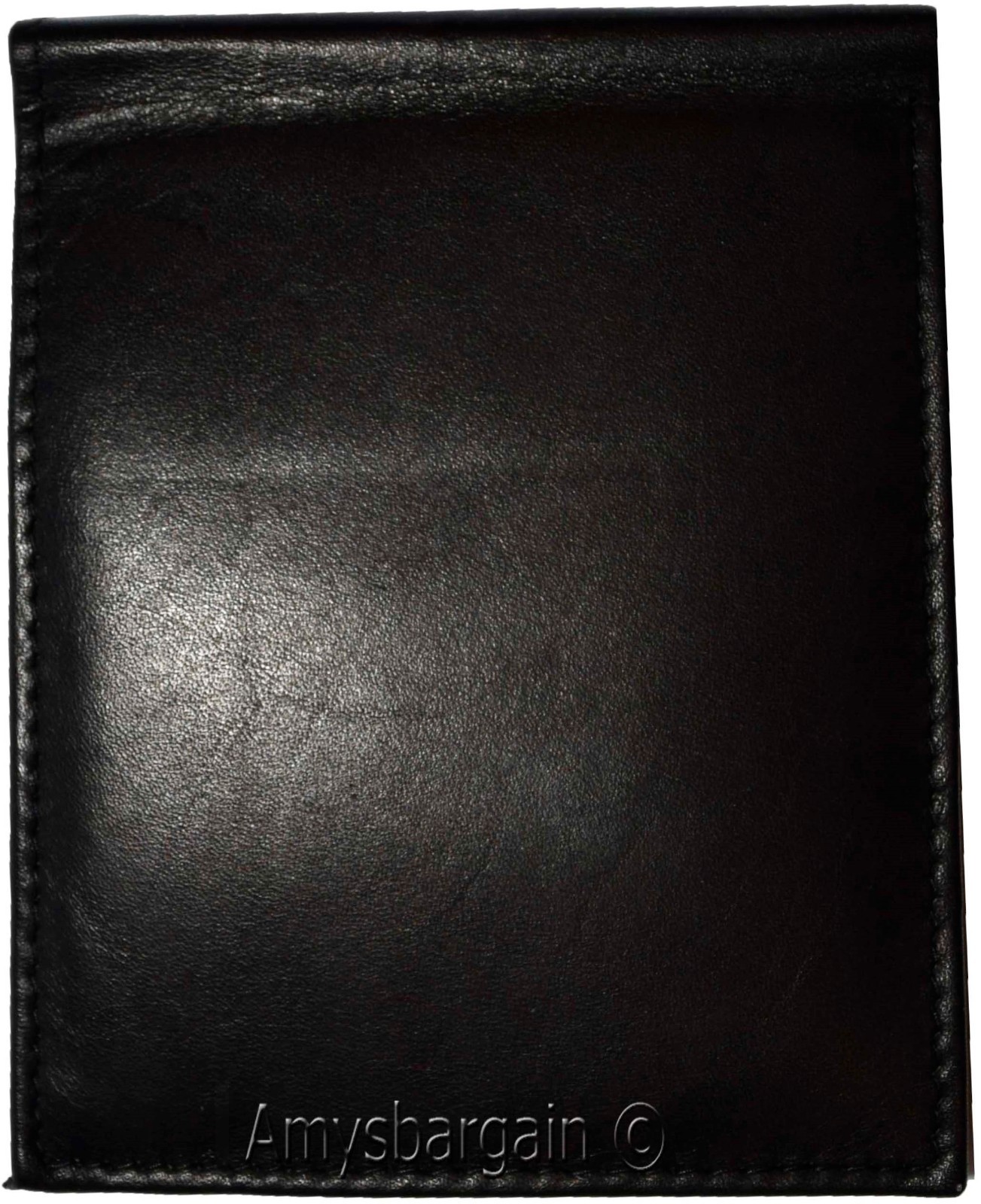 Lot of 2 Men's Leather Wallet Billfold Wallet Billfold 2 Flip side ID Coin case - Image 4