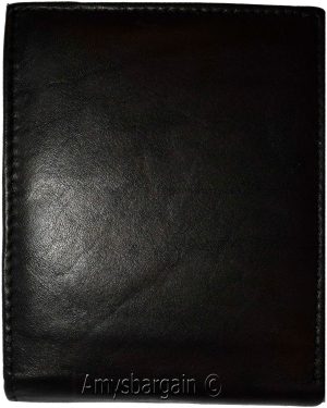 Lot of 2 Men's Leather Wallet Billfold Wallet Billfold 2 Flip side ID Coin case - Image 7