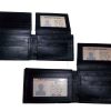 Lot of 2 Men's Wallet Leather Wallet 12 card Holder new black 2 ID Bifold slots