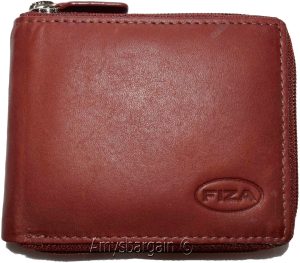 Lot of 2. Men's zip around Leather Wallet. Bifold zip wallet. Fiza wallet in box - Image 12