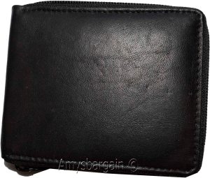 Lot of 2. Men's zip around Leather Wallet. Bifold zip wallet. Fiza wallet in box - Image 13