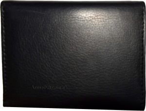 Lot of 2 New Men's Black leather trifold wallet 6 credit cards 2 bill slots BN - Image 11
