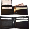 Lot of 2 New Men's High-end leather bill slot wallet unbranded bifold wallet new