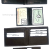 Lot of 2 New Men's Soft Leather Black billfold Wallet 9 Credit ATM Card 2 ID NWT