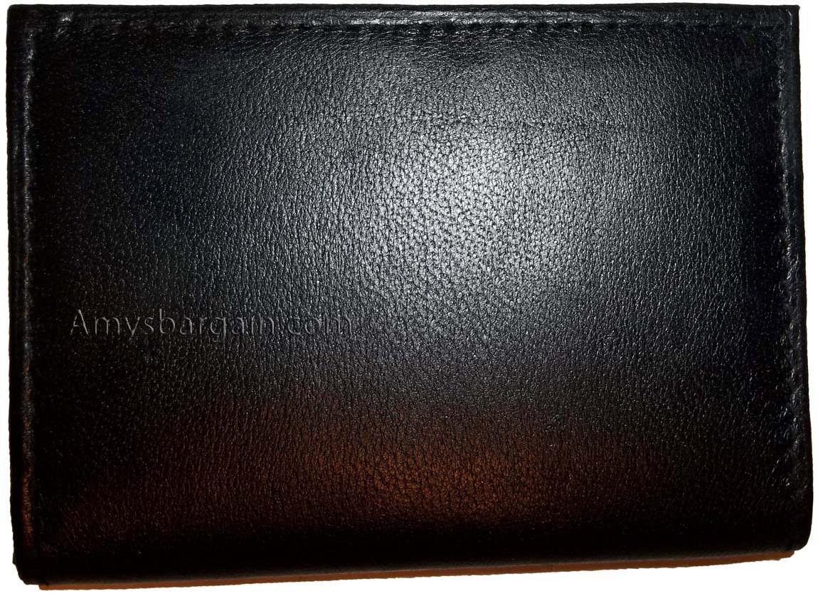 Lot of 2 New Style Trifold Leather Man’s Black wallet 7 Credit cards ID case NWT - Image 10
