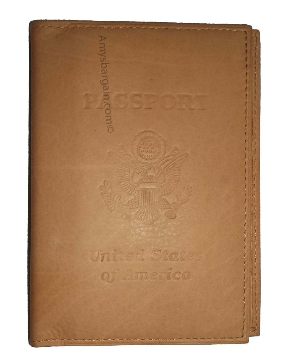 Lot of 2 New USA Leather passport cover, wallet credit ATM card ID case new - Image 8