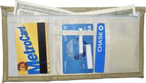 Lot of 2 New men's Trifold wallet, zip billfold wallet. 3 pocket man's wallet BN - Image 11