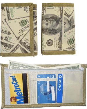 Lot of 2 New men's Trifold wallet, zip billfold wallet. 3 pocket man's wallet BN - Image 5