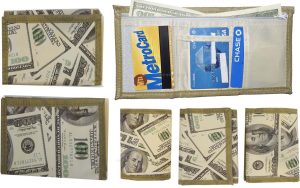 Lot of 2 New men's Trifold wallet, zip billfold wallet. 3 pocket man's wallet BN - Image 7