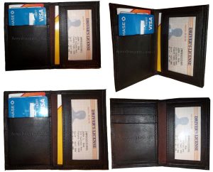 Lot of 2 business card case slim leather credit business card case 2 id 3 cards - Image 3