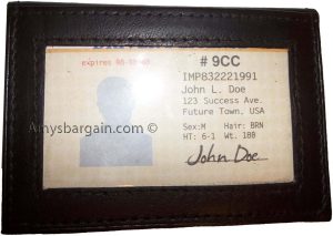 Lot of 2 business card case slim leather credit business card case 2 id 3 cards - Image 4