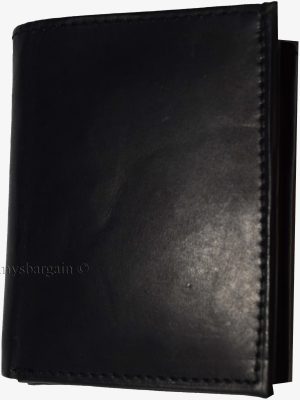 Lot of 3 Men's Trifold Leather Wallet 8 credit card ID Black billfold wallet NWT - Image 11